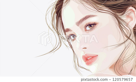 女性上半身圖 120579657