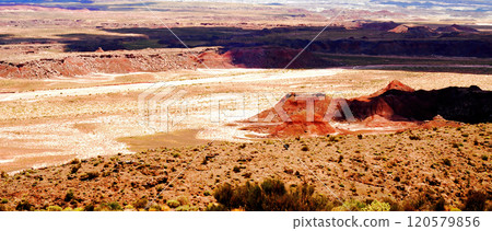 Bleak Landscape Petrified Forest National Park Arizona 120579856