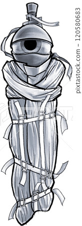 Fantasy enchanted Living Sword in the straitjacket scabbard 120580683