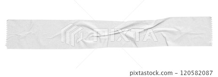 White adhesive paper tape isolated on white background 120582087