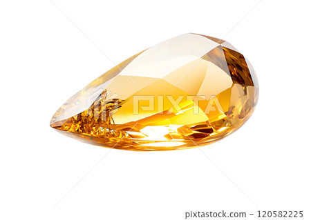Elegant Polished Gem with Gleaming Surface Isolated on Transparent Background 120582225