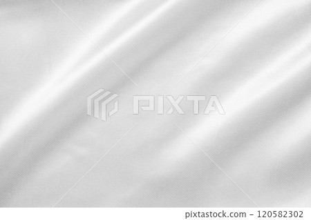 Abstract white fabric with soft wave texture background 120582302