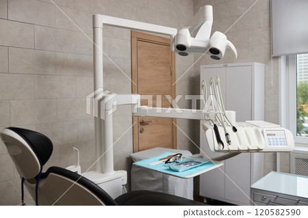 Dental Office Chair and Medical Equipment Setup Dental Office Chair and Medical Equipment Setup 120582590