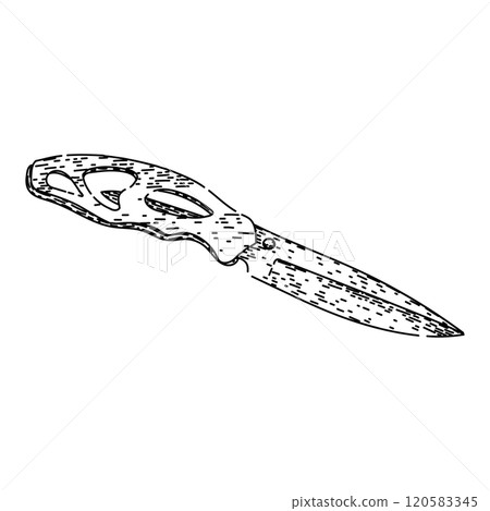 multi pocket knife sketch hand drawn vector multi pocket knife sketch hand drawn vector 120583345