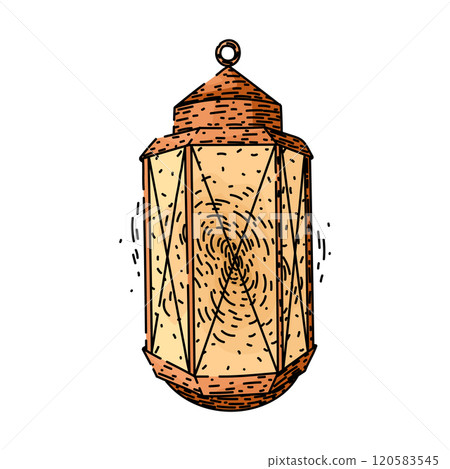 rustic vintage lantern sketch hand drawn vector rustic vintage lantern sketch hand drawn vector 120583545