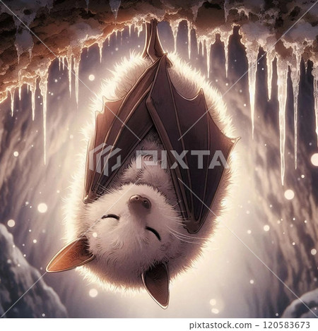 Bats hibernating in the cold 120583673