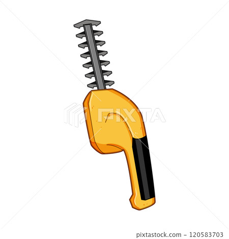 hedge tree trimmer cartoon vector illustration 120583703