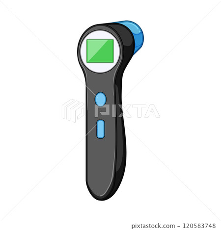 ear thermometer baby cartoon vector illustration ear thermometer baby cartoon vector illustration 120583748