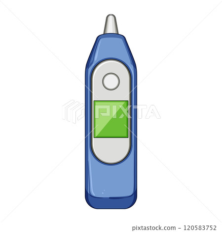 digital thermometer baby cartoon vector illustration 120583752
