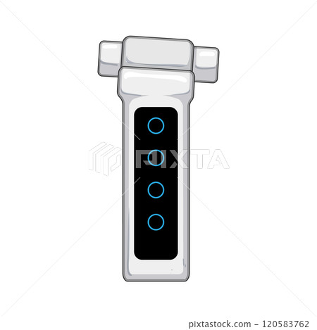 diagnosis spirometer cartoon vector illustration diagnosis spirometer cartoon vector illustration 120583762