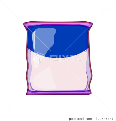 tasty snack pack cartoon vector illustration 120583775
