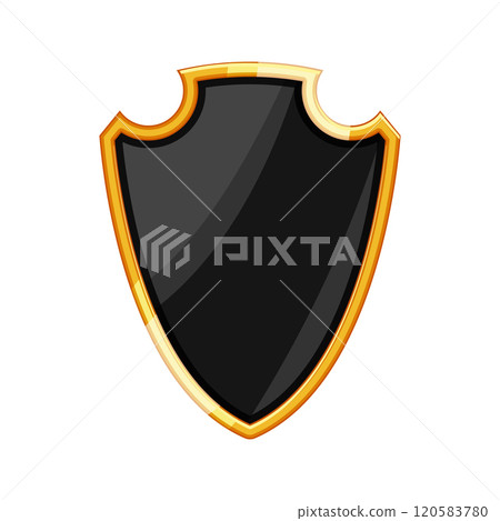 chardonnay shield golden luxury cartoon vector illustration 120583780