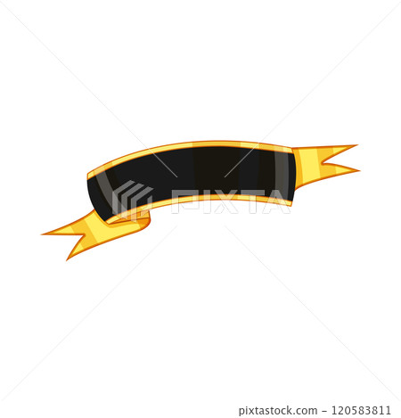 gold ribbon golden luxury cartoon vector illustration gold ribbon golden luxury cartoon vector illustration 120583811