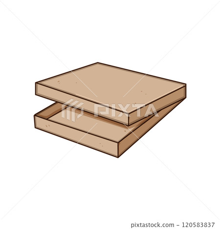 insulation pizza box cartoon vector illustration 120583837