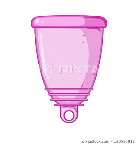 cleaning menstrual cup cartoon vector illustration 120583918
