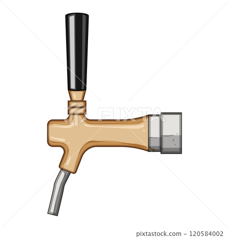 foam beer tap cartoon vector illustration foam beer tap cartoon vector illustration 120584002