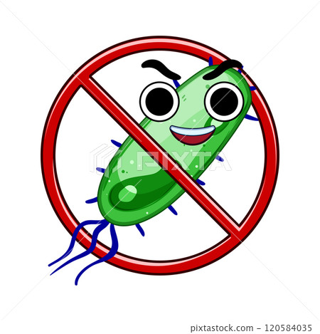 microbial anti bacteria cartoon vector illustration microbial anti bacteria cartoon vector illustration 120584035
