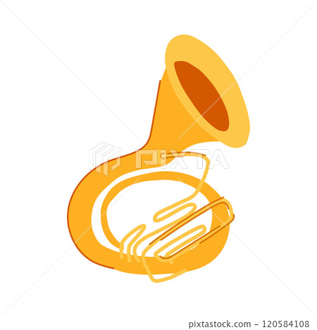 heavy tuba cartoon vector illustration heavy tuba cartoon vector illustration 120584108