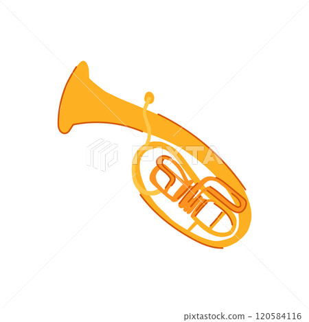 orchestra tuba cartoon vector illustration 120584116