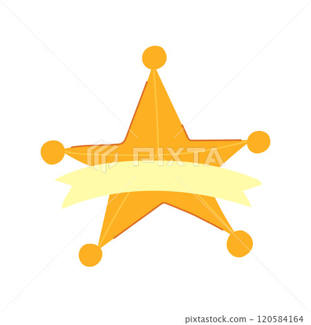 honor star badge cartoon vector illustration honor star badge cartoon vector illustration 120584164
