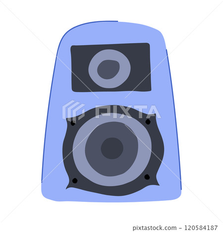 surround speaker music cartoon vector illustration 120584187