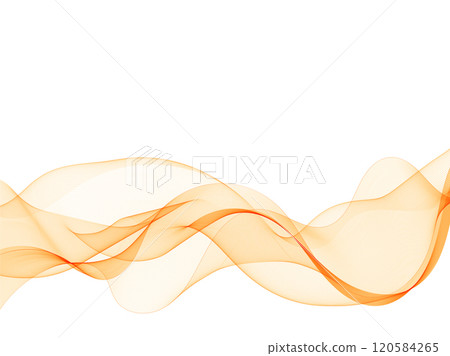 Abstract vector wave. Orange wavy lines. Eps 10 120584265