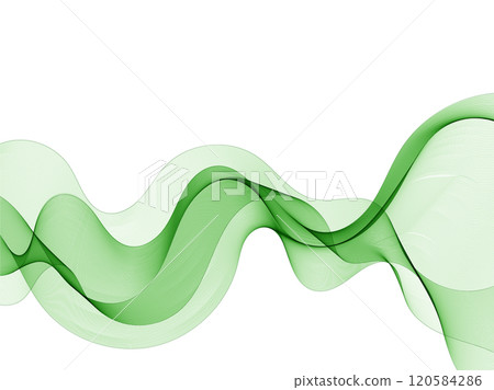 Green abstract background with wave. Vector illustration. Eps 10 120584286