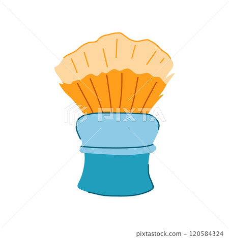 grooming shaving brush cartoon vector illustration 120584324