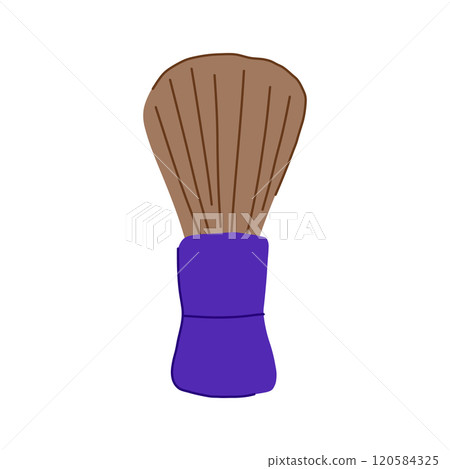 luxury shaving brush cartoon vector illustration 120584325