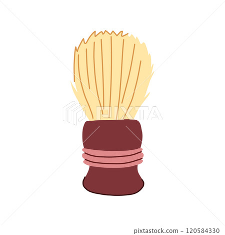 soft shaving brush cartoon vector illustration 120584330