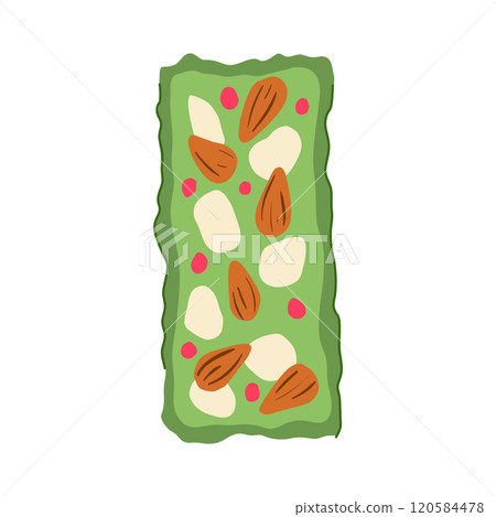 energy granola bar cartoon vector illustration 120584478