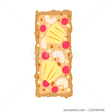chocolate granola bar cartoon vector illustration 120584480
