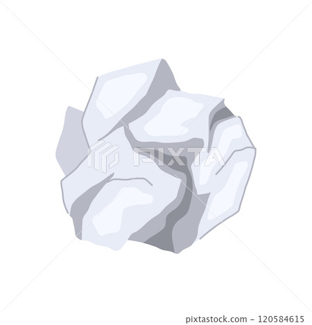 wrinkled crumpled paper balls cartoon vector illustration 120584615