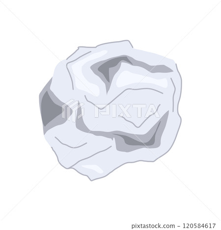 flatten crumpled paper balls cartoon vector illustration flatten crumpled paper balls cartoon vector illustration 120584617