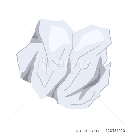 bin crumpled paper balls cartoon vector illustration 120584620