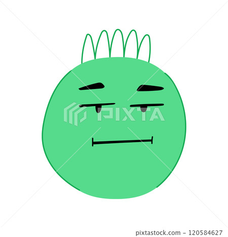 hilarious comic face cartoon vector illustration 120584627