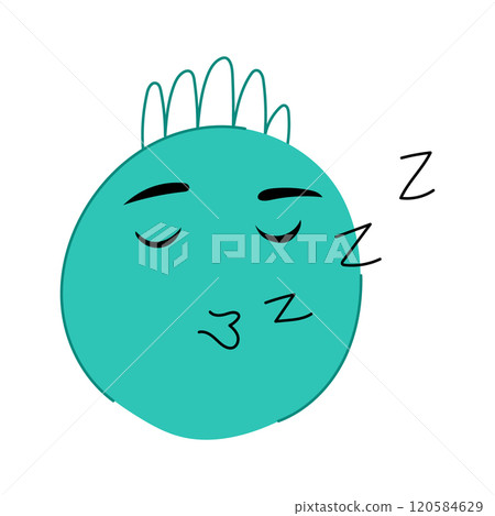 smile comic face cartoon vector illustration 120584629
