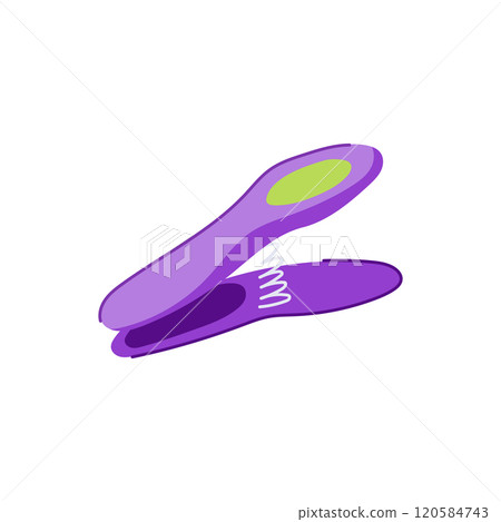 metal clothespin cartoon vector illustration 120584743