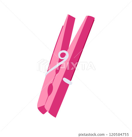 wood clothespin cartoon vector illustration 120584755
