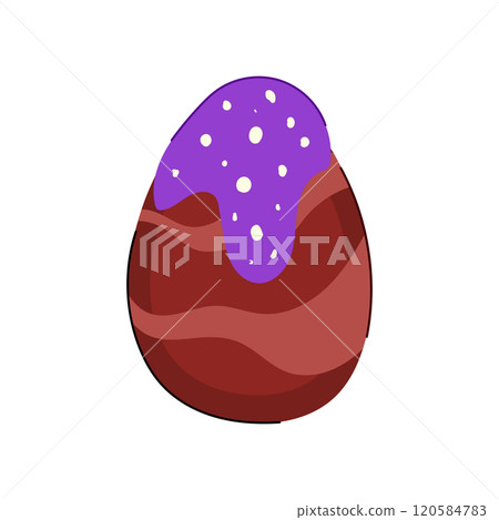 candy chocolate egg cartoon vector illustration candy chocolate egg cartoon vector illustration 120584783