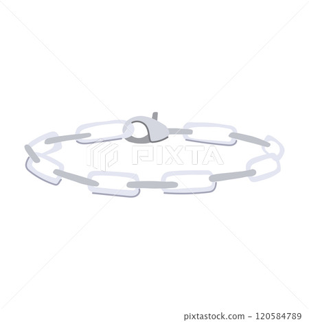 stackable bracelet silver cartoon vector illustration 120584789