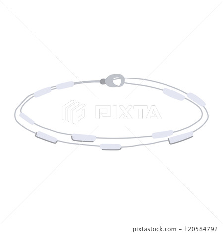 bead bracelet silver cartoon vector illustration bead bracelet silver cartoon vector illustration 120584792