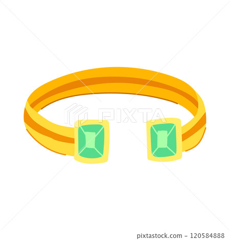 luxury bracelet gold cartoon vector illustration luxury bracelet gold cartoon vector illustration 120584888