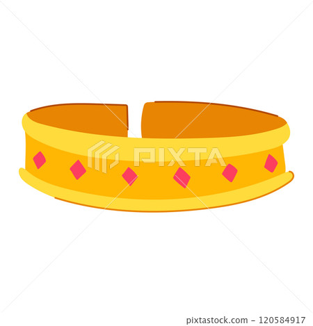 jewelry bracelet gold cartoon vector illustration jewelry bracelet gold cartoon vector illustration 120584917