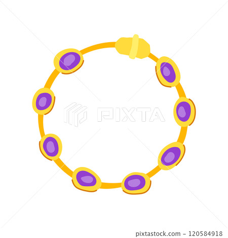wrist bracelet gold cartoon vector illustration wrist bracelet gold cartoon vector illustration 120584918
