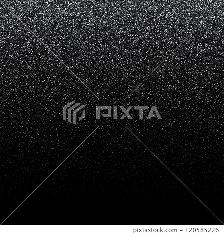 Silver shiny horizontal frame. Bright shining background with gold particles. Vector illustration for graphic design. Eps 10 120585226