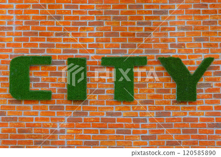 Grass City Brick Wall Grass City Brick Wall 120585890