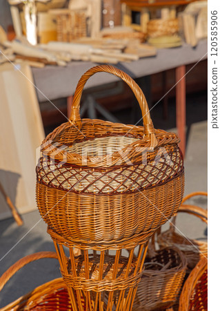 Wicker Rattan Basket 120585906