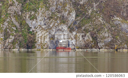 Trajan Plaque River Danube Trajan Plaque River Danube 120586063