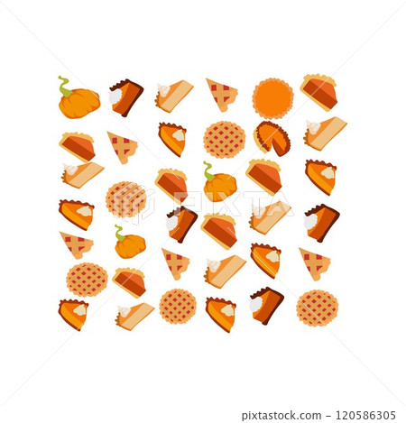 pumpkin pie pattern  120586305